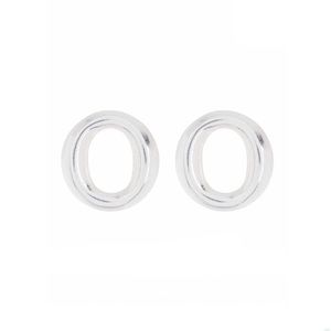 Argento Vivo Sterling Silver Open Circle Studs